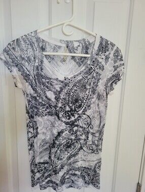 American Age Studded Burnout Style Top